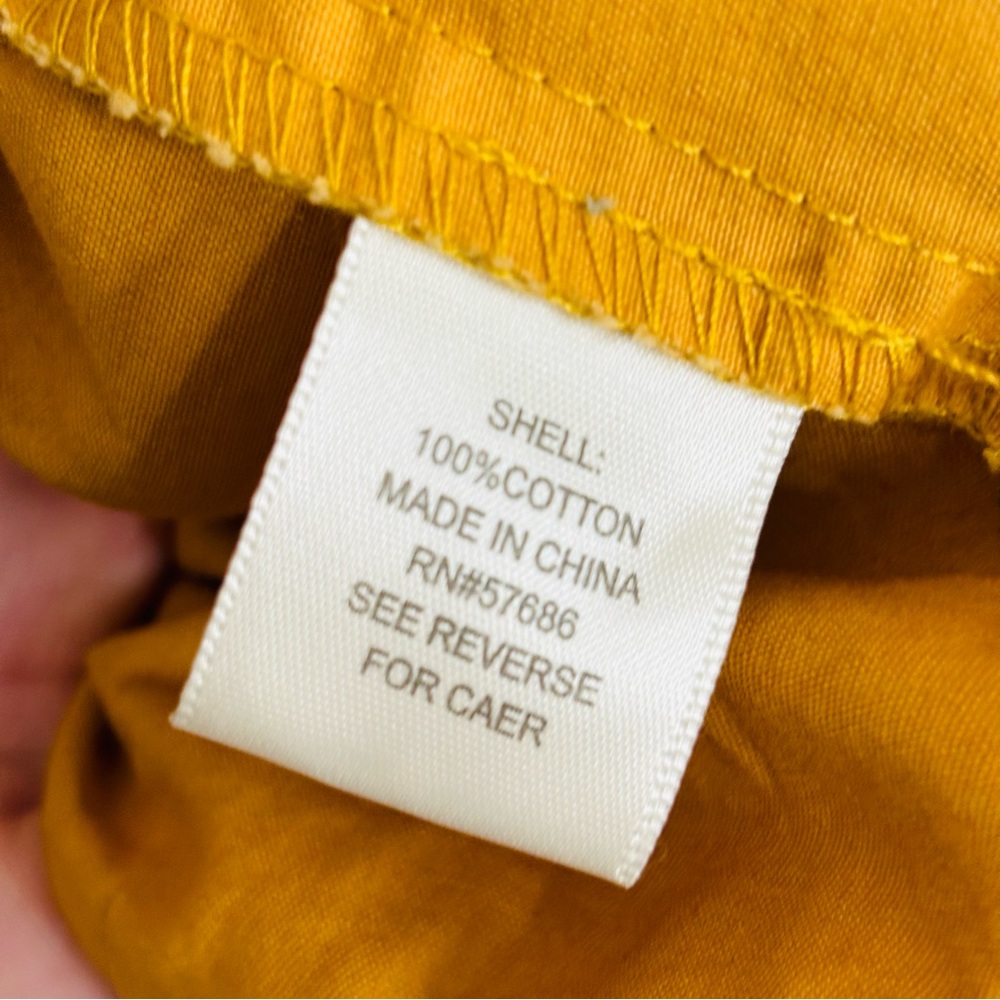 Outer Edge Mustard Yellow Drawstring Utility Jack… - image 5